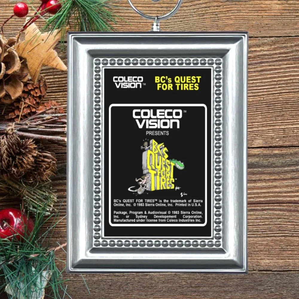 ColecoVision BC's Quest For Tires Video Game Memorabilia Christmas Tree Ornament